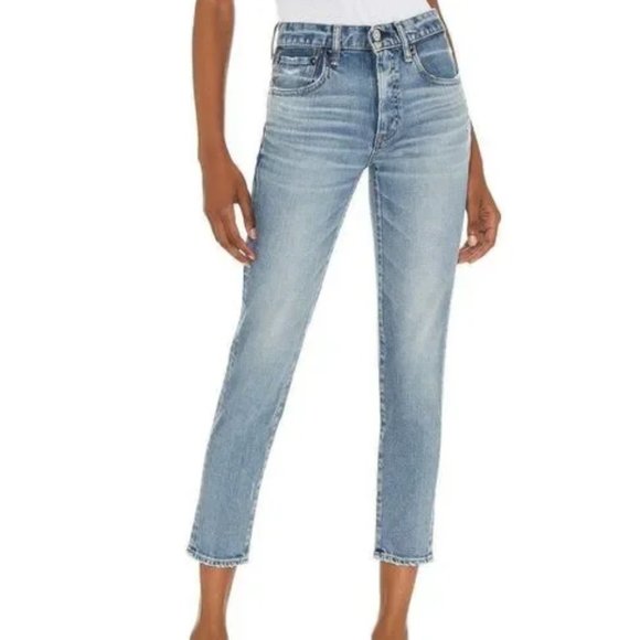 Moussy Vintage Kelly Tapered Mid Rise Denim Jeans 29